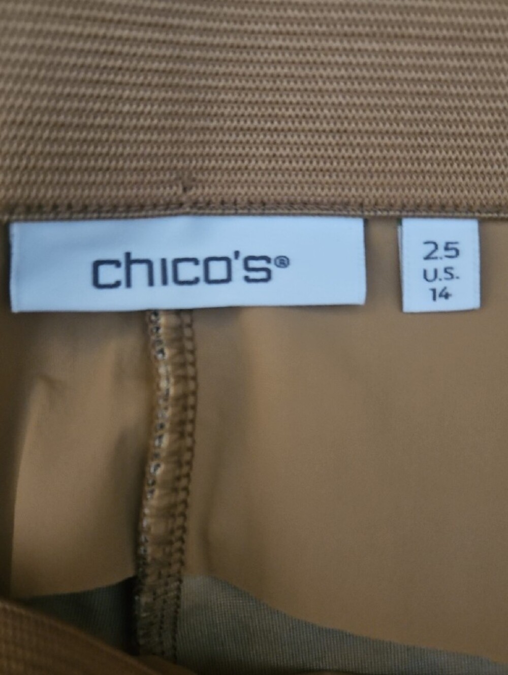 Chico's Leopard Print Straight-Leg Pants - Brown/Tan Chicos Size 2.5 - Picture 3 of 10